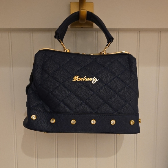 Navy Quilted Women's Bag - Picture 7 of 7